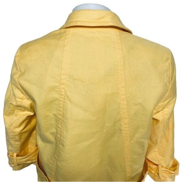 ColdWater Creek Yellow Blazer Large Button Down Coat Jacket Blazer Size 10 M - Picture 7 of 9